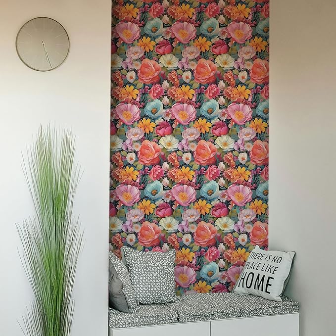 Main Street Peel and Stick Wallpaper Eco-Friendly Sheets 12 Pack, 11 X 16 Inch