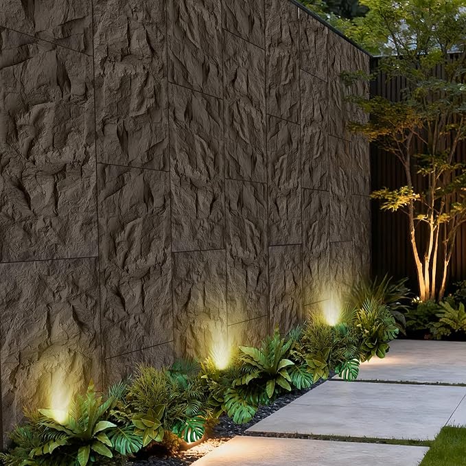 3D Faux Stone Wall Panels, Lightweight & Waterproof Accent Marble Rock Skin