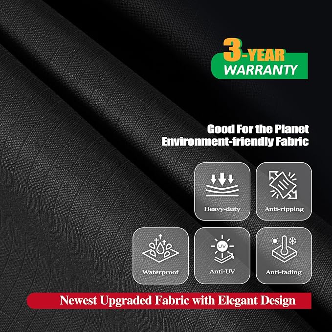 F&J Outdoors Grill Cover, Waterproof Anti-UV for 3-4-5 Burner Liquid Propane Gas BBQ, 55Wx24Dx44H in