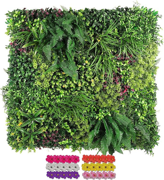 Artificial Grass Wall Panels for Indoor Outdoor, 3D Boxwood Panels