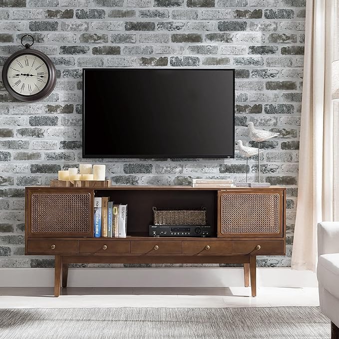 Guvana 17.3"×472.4" Brick Wallpaper Peel and Stick Wallpaper Grey Removable