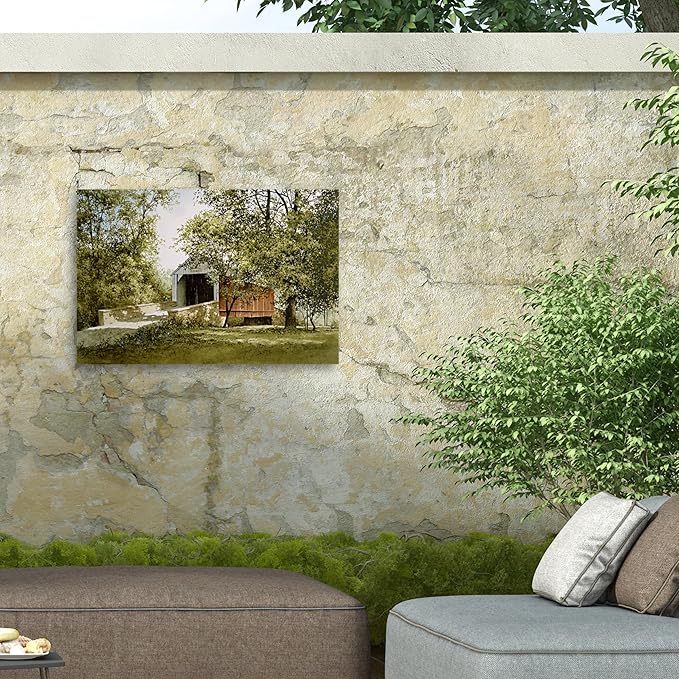 Outdoor Canvas Art - Ray Hendershot 'SUMMER PORTAL' Wall Art for Outdoor Spaces, Patios, or Gardens by Trademark Fine Art