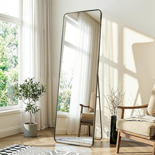 Delma Full Length Mirror, Wall Mounted, Freestanding or Leaning, Rounded