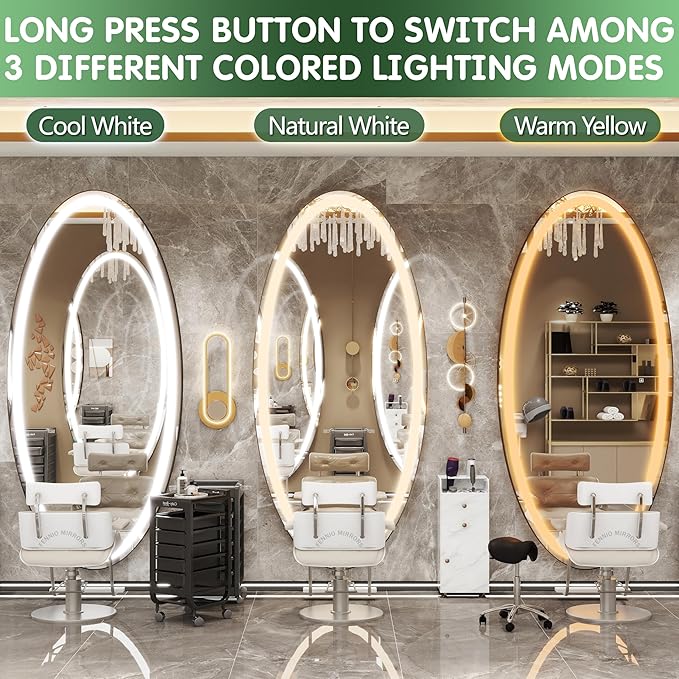 FENNIO 70" x 36" Large Wall Mounted Mirror