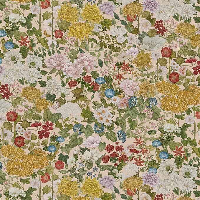 Floral Wallpaper Peel and Stick Boho Wall Paper Removable Waterproof