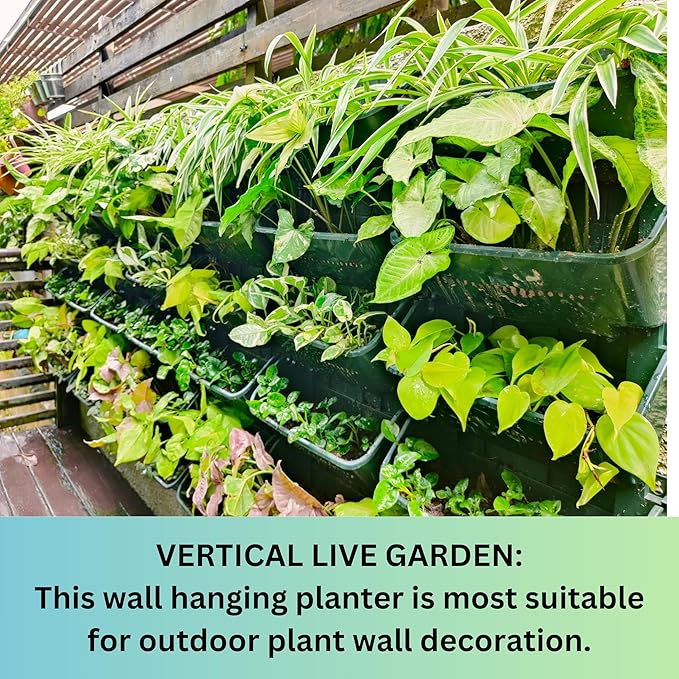 Maxona Vertical Wall Planter for Indoor Plant-Walls Mounted Pot