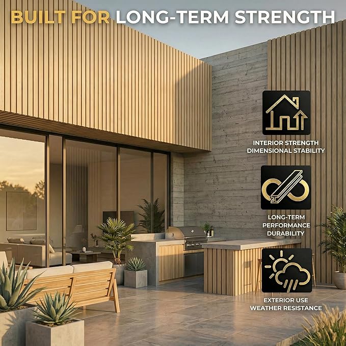 From Plain to Beautiful in Hours WPC Exterior Wall Slat Panels Waterproof