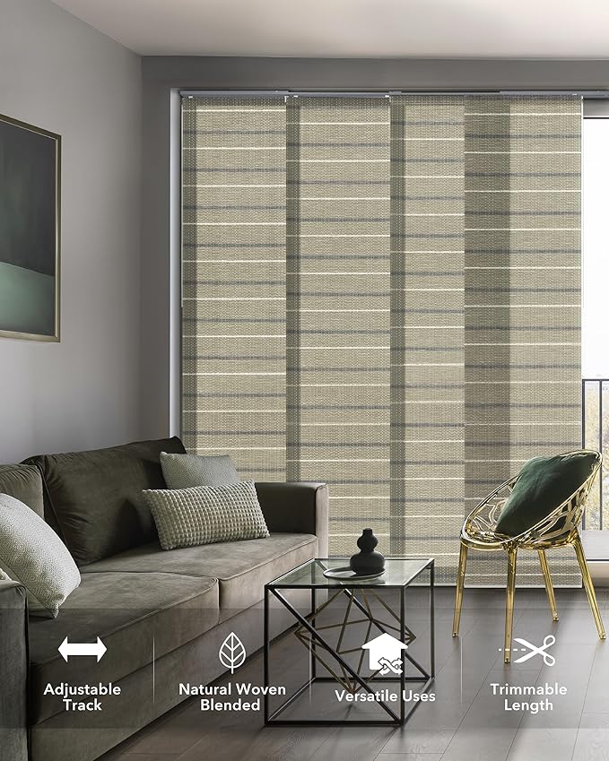 GoDear Design Adjustable Sliding Panel Track Blinds