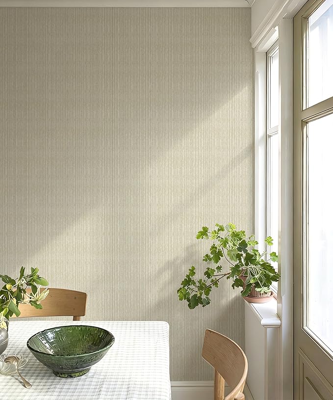 MelunMer Grasscloth Peel and Stick Wallpaper 17.3"x78.7", Contact Paper