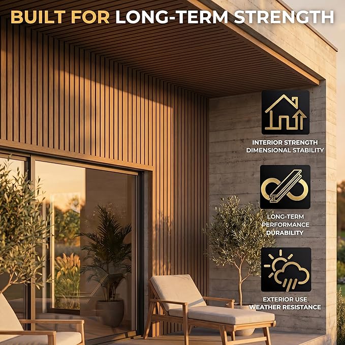 From Plain to Beautiful in Hours WPC Exterior Wall Slat Panels Waterproof