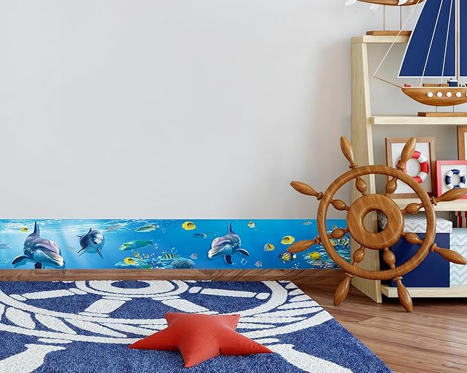 FLFK Peel and Stick Wallpaper Border Wall Decals