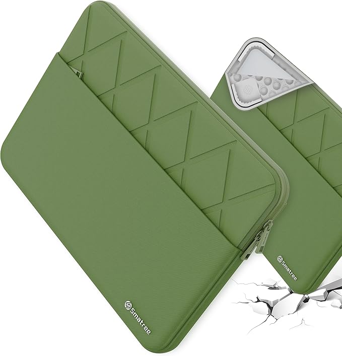 Smatree Laptop Sleeve for 15.6 inch MSI Thin GF63 12HW/12U, for Thin B13V/B13U, for GF63 Thin 11U/11S, for GV15 Thin 11S, for Bravo 15 A4D, for Creator 15M A10S, for CreatorPro M15 A11U, Green(E647G)