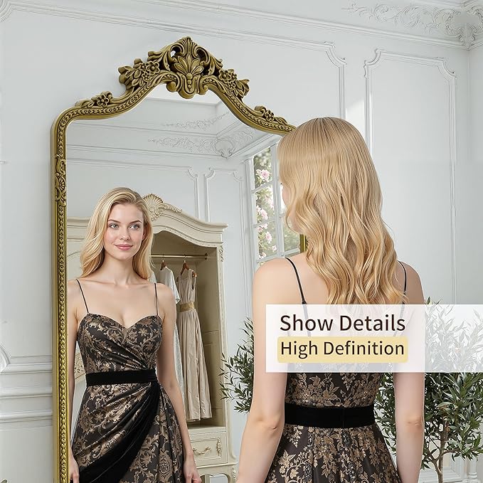 71"x32"Arched Full Length Floor Mirror, Full Body Mirrors