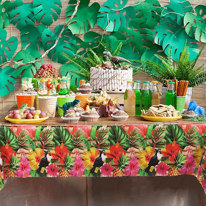 Kochorie 100 Ft X 54 Inch Hawaiian Luau Party Tablecloth Roll