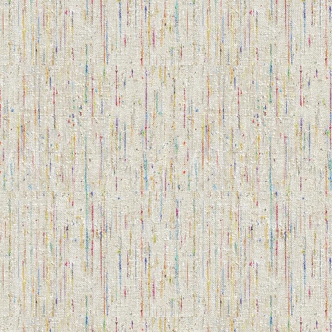 JiffDiff Woven Wallpaper Peel and Stick 17.3" x 120" Colorful Paint Grasscloth