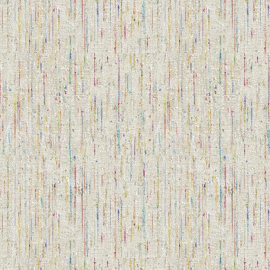 JiffDiff Woven Wallpaper Peel and Stick 17.3" x 120" Colorful Paint Grasscloth