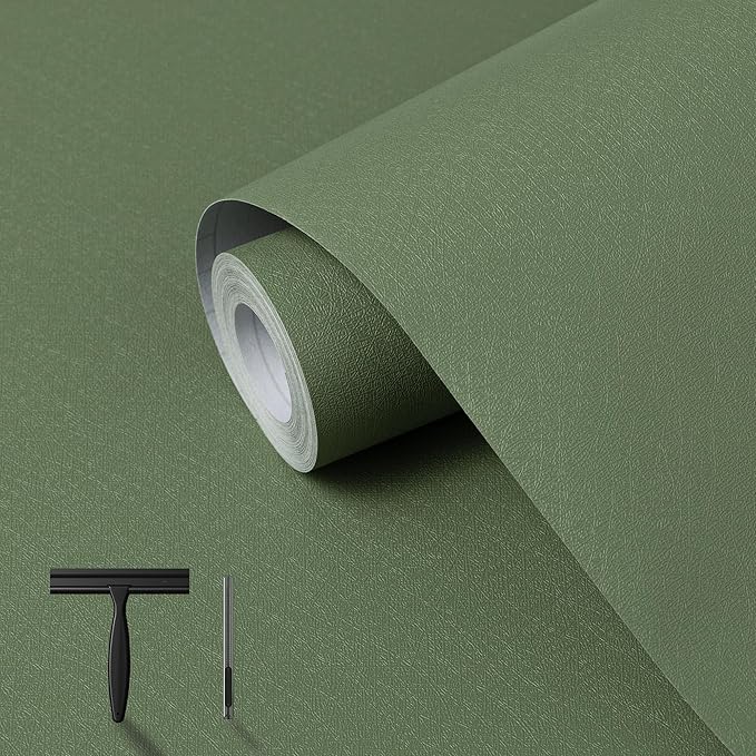 practicalWs Green Contact Paper Peel and Stick Wallpaper