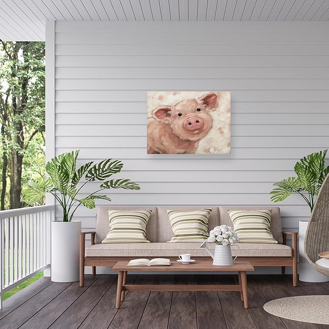 Outdoor Canvas Art - Andrea Lavery 'PEACHES' Wall Art for Outdoor Spaces, Patios, or Gardens by Trademark Fine Art