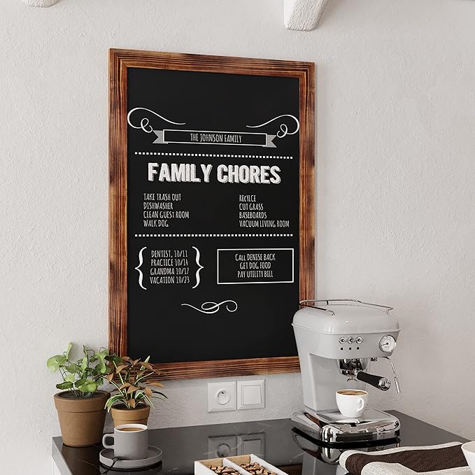 HBCY Creations Rustic Magnetic Wall Chalkboards