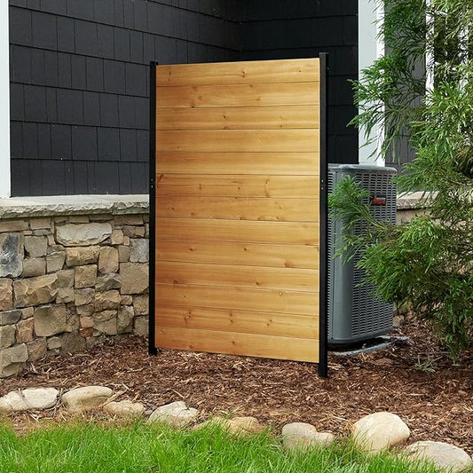 5ft H x 3.2ft W No Dig Enclo Fairmont Cedar Wood Privacy Screen, Great to Hide