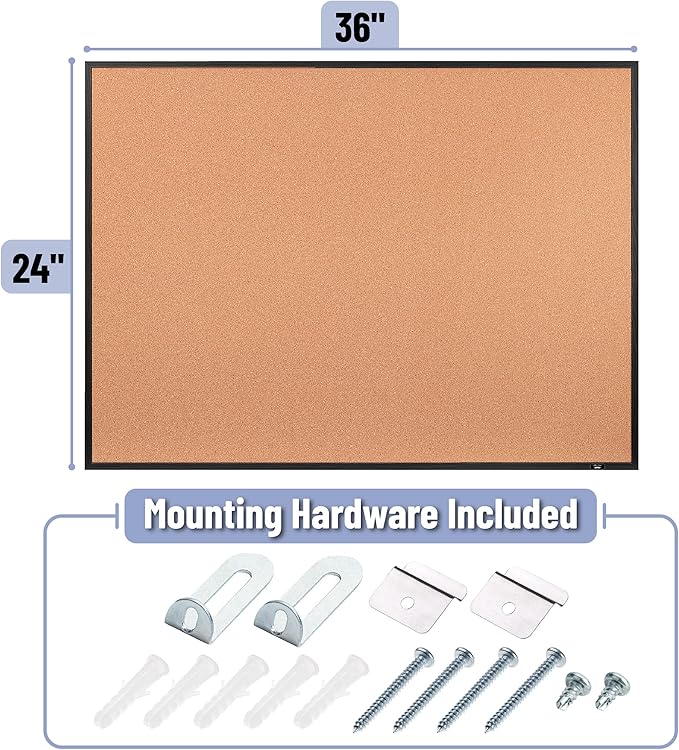 Mr. Pen- Cork Notice Board, 36 X 24 Inches, Cork Bulletin Board
