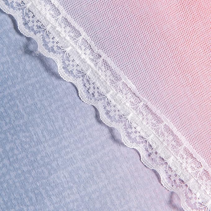 XiDi Curtains for Bedroom Decor, Rainbow GreyPinkPu-34-90