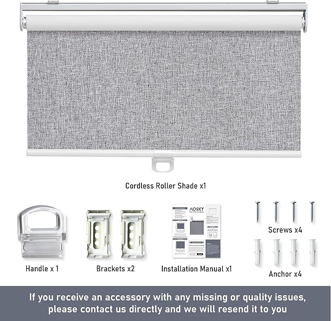 Customize Cordless Roller Shades Blackout Blinds
