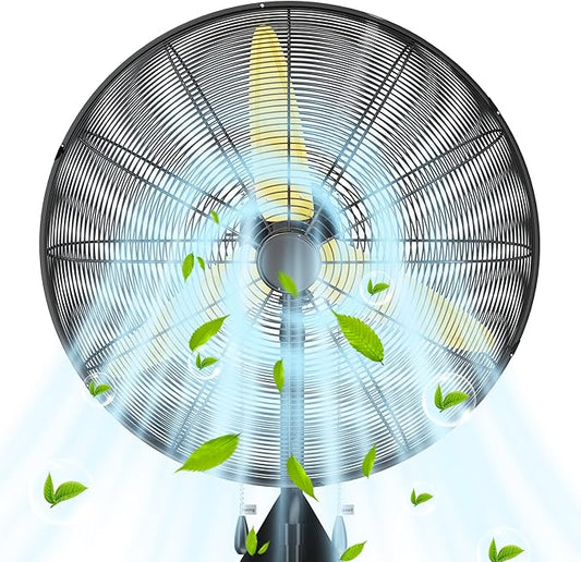 Uthfy 26" Wall Mount Fan,9200CFM High Velocity Wall Fan with 3-Speed,Outdoor Heavy Duty Industrial Oscillating Fan,Ideal for Patio,Garage,Shop,Warehouse,Factory,Greenhouse,Commercial,Porch,Indoor