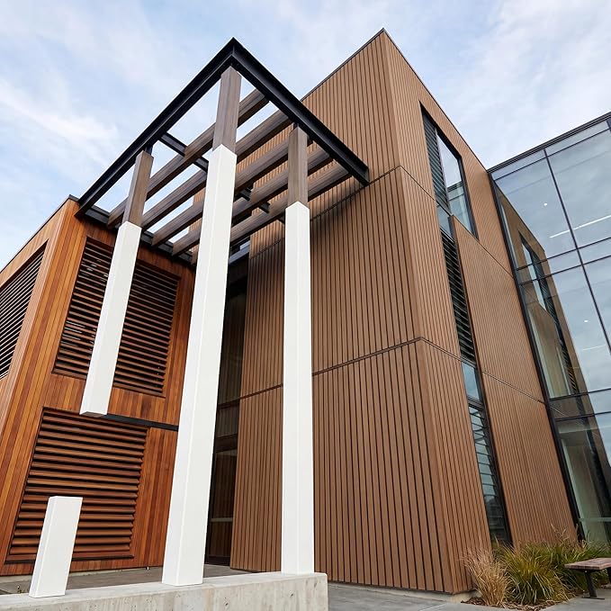 From Plain to Beautiful in Hours WPC Exterior Wall Slat Panels Waterproof