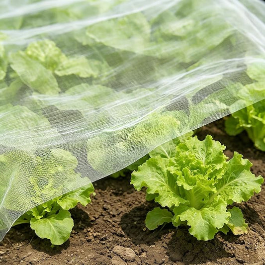 Garden Netting Pest Barrier 4x10FT Ultra Fine Insect Netting for Garden Raised Beds, Plant Net Mesh Cover for Garden Protection, Bird Bug Net, Greenhouse Row Cover Nets for Vegetables Fruits Flowers
