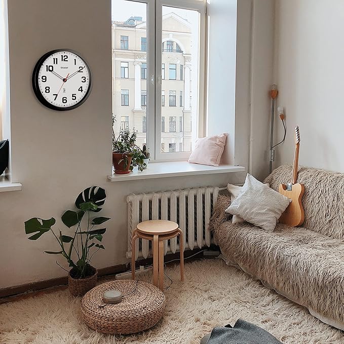 Sharp Atomic Analog Wall Clock
