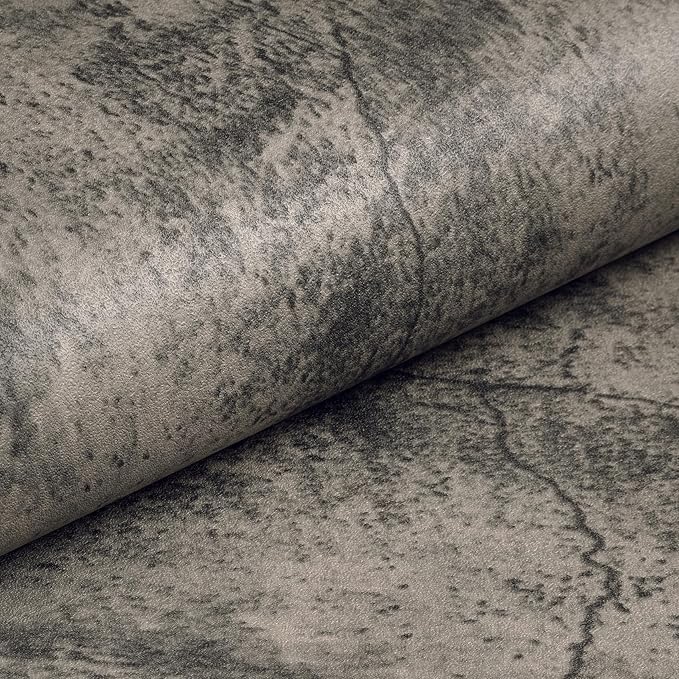 Livelynine 15.8x197 Concrete Limewash Peel and Stick Dorm Wallpaper Removable