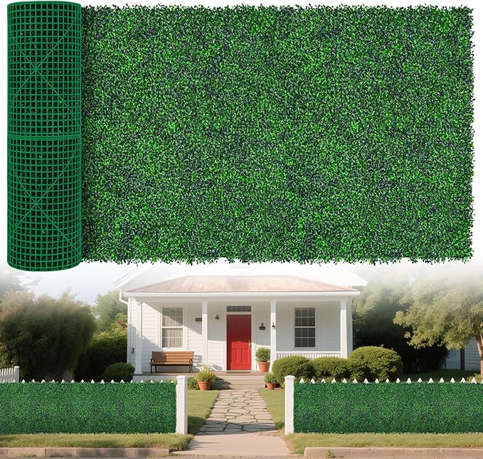 Yangrass Artificial Greenery Wall Roll, Vine Leaf Fence Panels