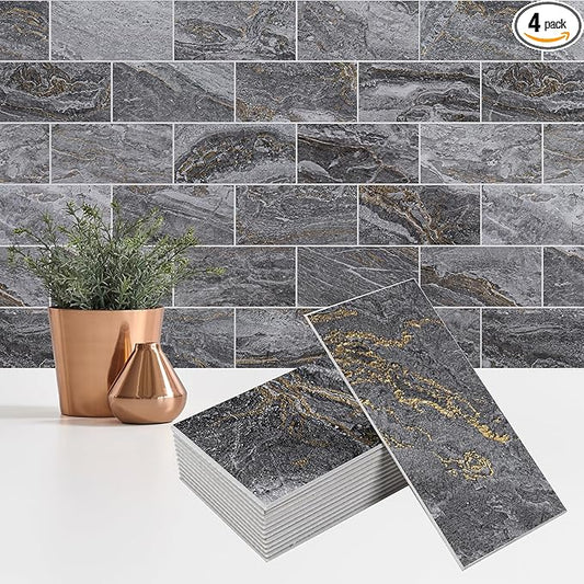StyloVue 4 Pieces Peel and Stick Backsplash