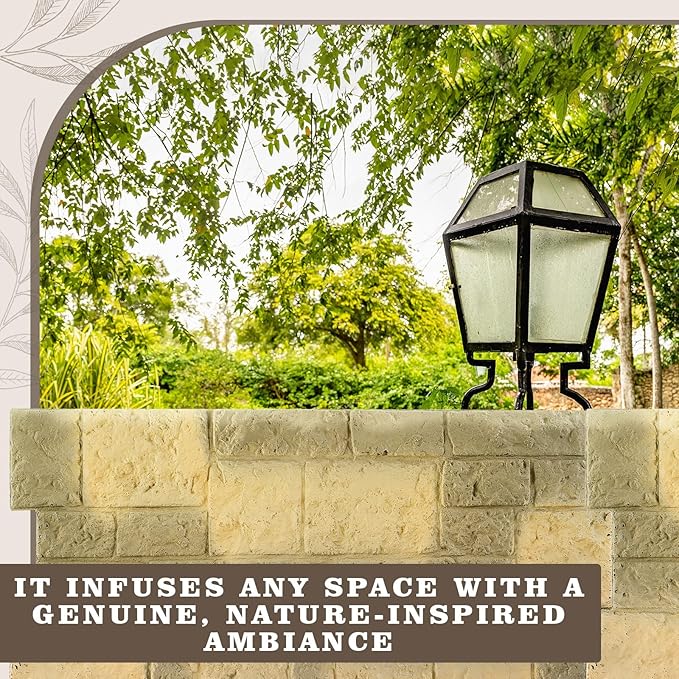 2 Pack PU Stone Faux Wall Panels Outdoor, 44.5"w×30.7"h Rock Exterior Faux Wall