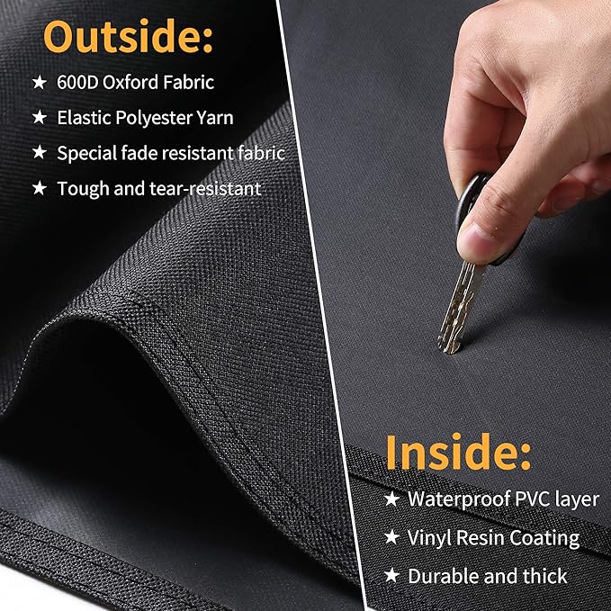 Grill Cover for Weber Performer Deluxe Charcoal, 22 Inch BBQ Covers, Heavy Duty Waterproof Accessories for Weber Performer Charcoal