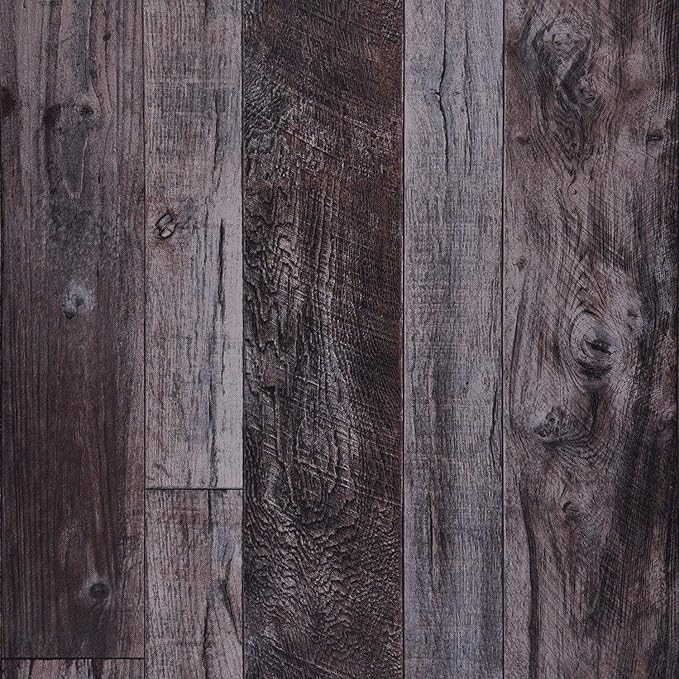 WENMER Grey Wood Peel and Stick Shiplap Self Adhesive Wallpaper