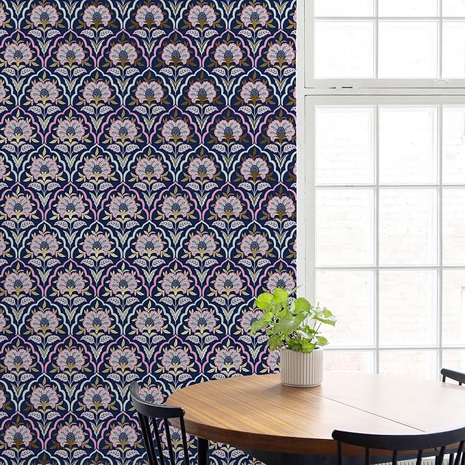 Main Street Peel and Stick Wallpaper Eco-Friendly Sheets 12 Pack, 11 X 16 Inch
