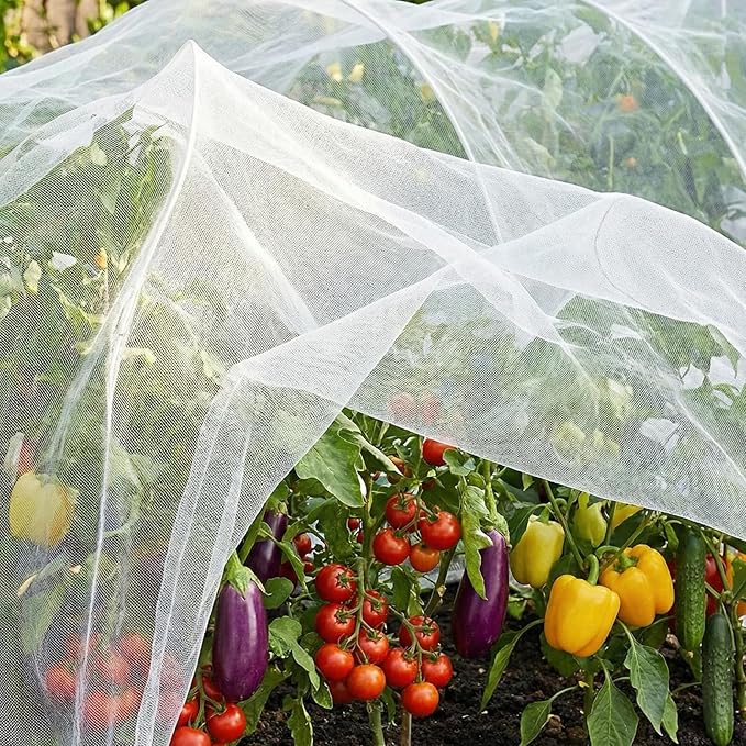 10FT x 33FT Garden Netting Ultra Fine Mesh Netting Plant Cover Bird Netting for Garden Row Cover for Raised Beds/Greenhouse Vegetables Fruits Flowers Trees