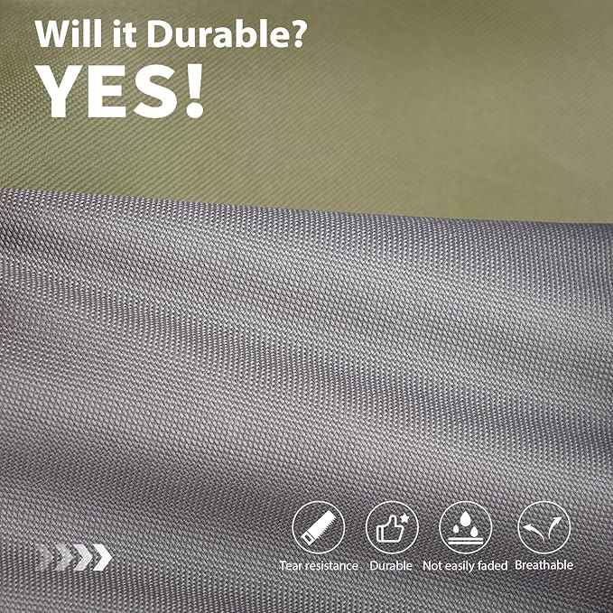 KylinLucky Outdoor Patio Sofa Cover fit 58 x 40 x 33 inch, 57 x 39, 56 x 38 Waterproof Weatherproof Heavy Duty 600D Garden Furniture Cover for Outside Sofa Couch