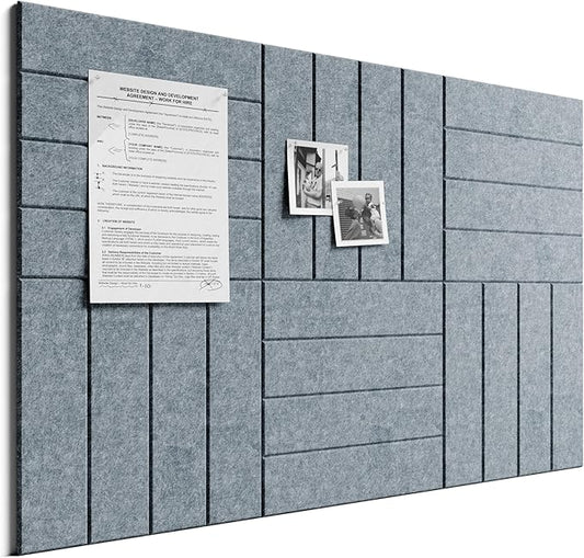 Bumusty Large Cork Board Alternative-36 x 24" Felt Bulletin Board Tiles