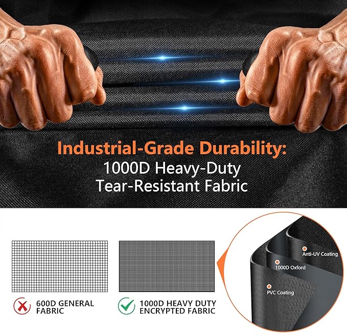 [Upgraded 1000D Heavy Duty Fabric] Grill Cover for Pit Boss 820 Deluxe/Pro 850, Waterproof & Tear Resistant Pellet Smoker Cover for Pit Boss Pro/Competition 820/850, Sportsman820 & Z Grill 700 Series