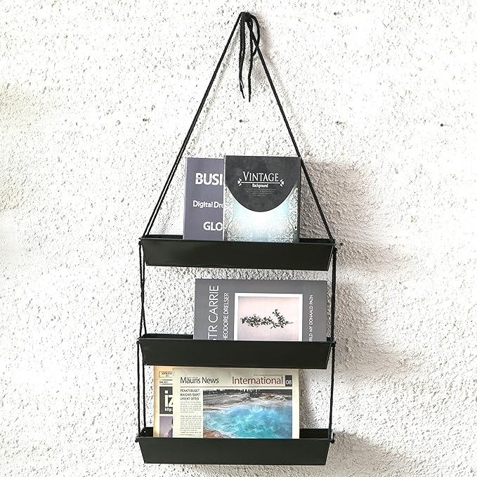 LaLaGreen 16 Inch Wall Mounted Tiered Planter