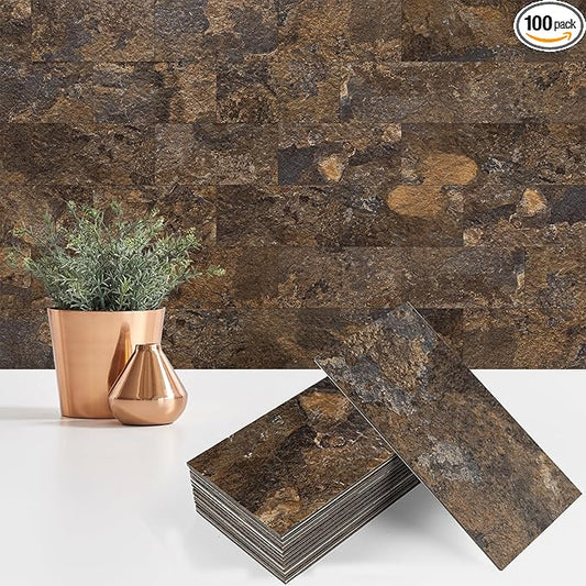 StyloVue 100 Pieces Peel and Stick Backsplash
