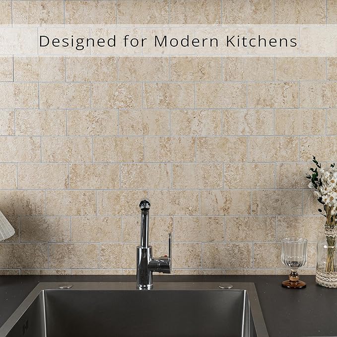 StyloVue 100 Pieces Peel and Stick Backsplash