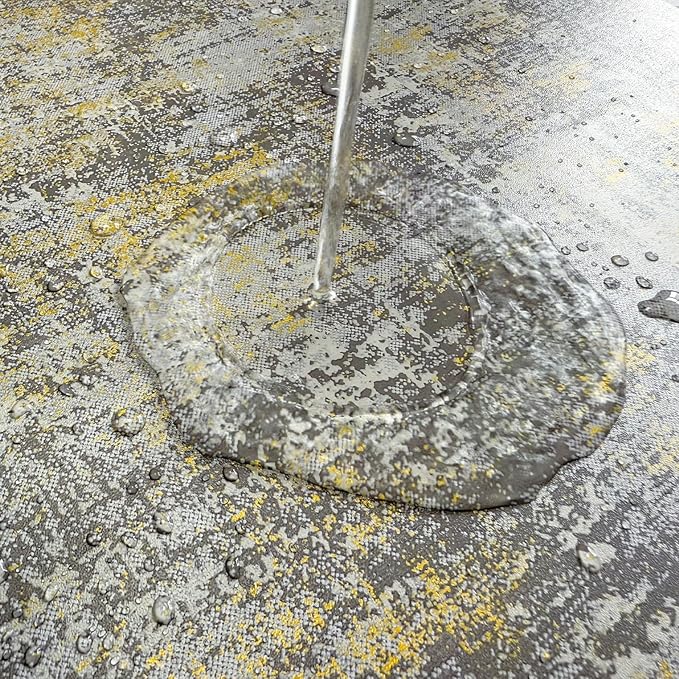 JiffDiff Vintage Metallic Peel and Stick Wallpaper Industrial Metallic Concrete