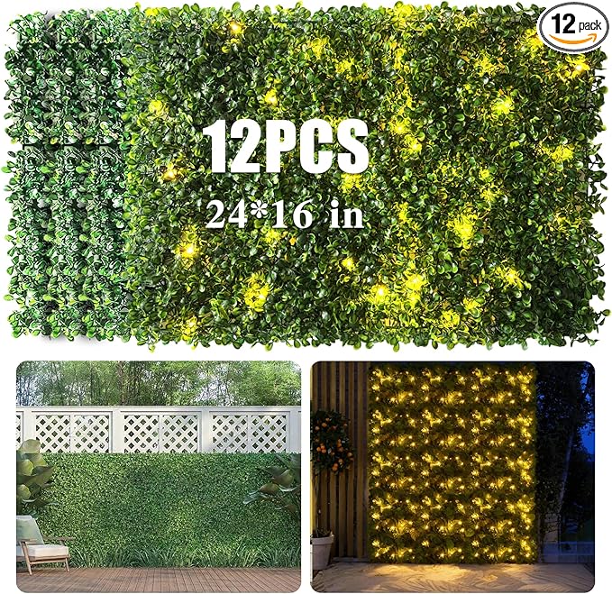 Artificial Boxwood Wall Panels