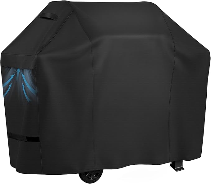 iCOVER Grill Cover 65 inch, BBQ Grill Cover for Outdoor Grill, 600D Heavy Duty Waterproof BBQ Cover, Anti-UV and Rip-Proof Barbecue Cover, Gas Grill Cover for Weber, Char-Broil, Nexgrill, etc