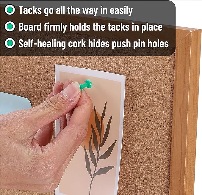 Mr. Pen- Cork Board, Bulletin Board, Cork Bulletin Board, Framed Cork Board