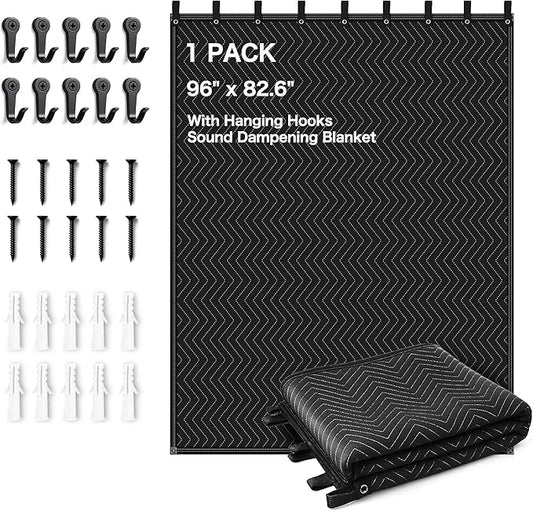 Extra Large Sound Dampening Blanket, Noise Cancelling Studio Acoustic
